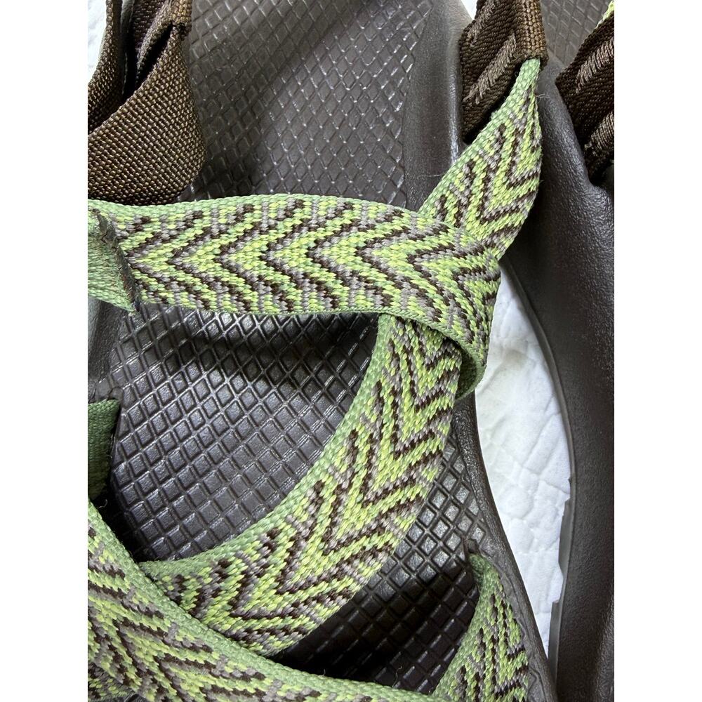 Chaco Womens Green/Brown 8 Z2 Yampa Chevron Hiking Sport Sandals Outdoor Comfort - Picture 6 of 11